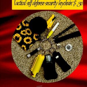 Christmas gift self defense security tactical sunflower keychain